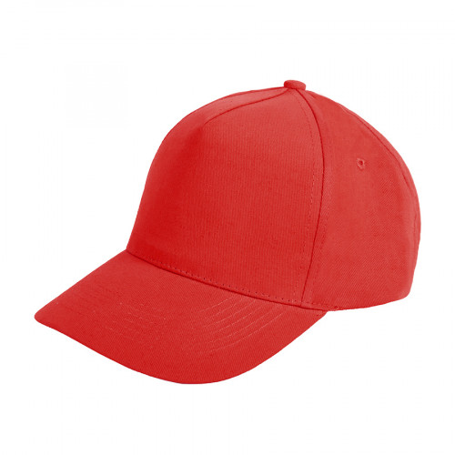 Бейсболка STANDARD, 5 клиньев, металлическая застежка, красный Бейсболка STANDARD, 5 клиньев, металлическая застежка, красный