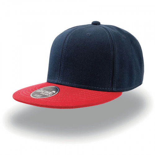 Бейсболка SNAP BACK, пластиковая застежка, красный и темно-синий Бейсболка SNAP BACK, пластиковая застежка, красный и темно-синий