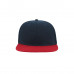 Бейсболка SNAP BACK, пластиковая застежка, красный и темно-синий Бейсболка SNAP BACK, пластиковая застежка, красный и темно-синий