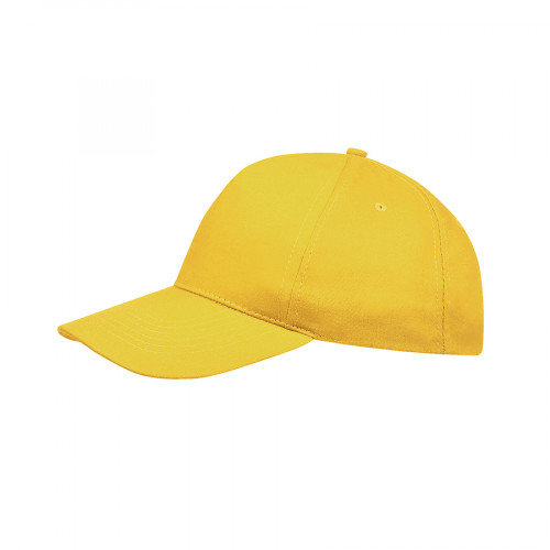 Бейсболка SUNNY 180, 5 клиньев, застежка на липучке, желтый Бейсболка SUNNY 180, 5 клиньев, застежка на липучке, желтый